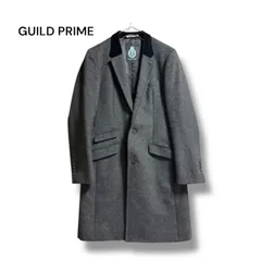 GUILD PRIME ギルドプライム ウールチェスターコート グレー S 日本製 比翼 2B 細身 きれいめ モード メンズ 秋冬 定番 アウターのサムネイル