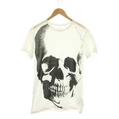 デニム&サプライ ラルフローレン DENIM & SUPPLY RALPH LAUREN Tシャツ XS 白 スカル柄 半袖 クルーネック /JP