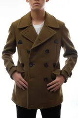 サイ／Scye Pコート ジャケット JKT アウター メンズ 男性 男性用 ウール 毛 オリーブ カーキ  5113-73507 サイ／Scye Pコート ジャケット JKT アウター メンズ 男性 男性用