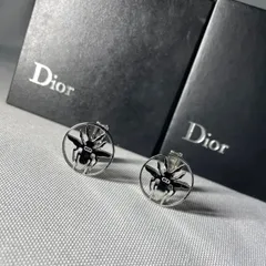 美品 希少 Dior Homme ディオールオム CDロゴ ビーデザインカフス シルバー カフリンクス ボタン 蜂 付属品あり メンズアクセサリー