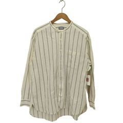 新品】マッキントッシュフィロソフィー バンドカラー ストライプ 半袖