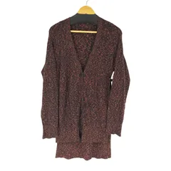 ディーゼル DIESEL 総柄 ニット ロングカーディガン レディース 表記無 