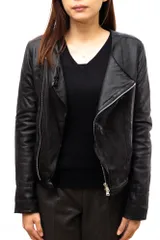 エディション／Edition  ライダース ジャケット JKT アウター レディース 女性 女性用 レザー 革 本革 ブラック 黒 羊革 ラムレザー ダブルライダース
