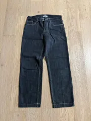 生デニム ブラックデニム M