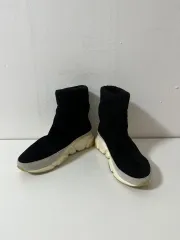 235 ブラック ニット ソックス スニーカー