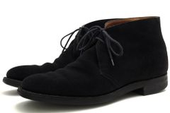 크로켓 & 존스 / CROCKETT & JONES 챠카 부츠 슈즈 신발 남성 남성 남성용 스웨이드 스웨이드 가죽 가죽 가죽 네이비 감색 EVESHAM 이브 잼 다이 나이트 구두 굿이야웨루토 제법