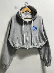 55-66 ダブルジェイディ ルーズフィット クロップド フード ジップアップ 正規品