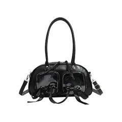 【新品】 [EZ PEACH] 痛バッグ 横長バッグ 痛バ ショルダー 推し活 リボン ボストン ボストン ハンド 肩掛け ショルダー レディース 横長 リボン 蝶結び 2WAY 痛バック 可愛い 高級 大容量 撥水加工 オタ活 お出かけ アニメ 漫画 人 0