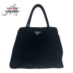 PRADA プラダ テスート 三角ロゴプレート ブラック 黒 シルバー金具 ナイロン トートバッグ ショルダーバッグ レディース 504773【中古】