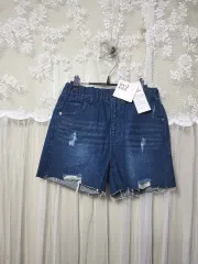 (キッズ/新品) DAIZ KIDS ダメージデニムハーフパンツ 140