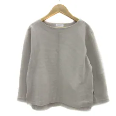 B&Y ユナイテッドアローズ BEAUTY&YOUTH ビューティー&ユース カットソー 長袖 ラウンドネック 無地 ライトベージュ /YS23