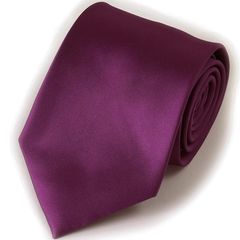 【新品】 [ao-LABEL] ブランド 30色から選べるシルク光沢ネクタイ 8cm幅 メンズおしゃれネクタイ ビジネス&パーティー衣装 無地 ネクタイ バイオレット(濃紫色) 0