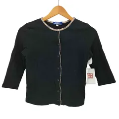 バーバリーブルーレーベル BURBERRY BLUE LABEL 襟 ノバチェック 七分袖 カーディガン レディース import：M 