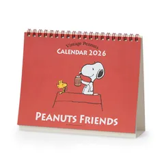 サンリオ(SANRIO) リングカレンダー 2026 スヌーピー 紙 卓上 622222 [スヌーピー] [約幅19.5×奥行6×高さ16cm]
