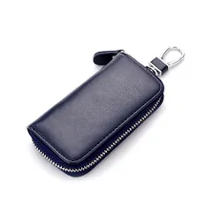 2つ内側ポケット カード入れ 6連 車キーケース カラビナ付き スマートキーケース カードキーケース 本革 大容量 レディース メンズ プレゼント キーケース [YuHaru]