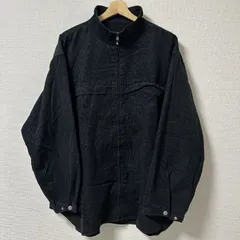 ビックサイズ！4L(^w^)b AIRWALK コーデュロイ スタンドカラー フルジップ オーバーサイズ ドロップショルダー コーデュロイ　ブルゾン アウター ジャケット ジャンパー ストリート ブラック 黒 メンズ サイズ 4L OM11198HGのサムネイル