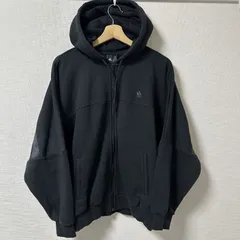 (^w^)b adidas アディダス コットン ポリエステル フルジップ フード付き オーバーサイズ ドロップショルダー 無地 ジップアップパーカー スウェット フーディー リラックスフィット 春 秋 ブラック 黒 メンズ サイズ M OM11196HG