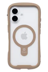 iFace MagSafe 対応 Reflection iPhone 16 ケース MagSynq クリア 強化ガラス(ベージュ)【アイフェイス アイフォン16 用 スマホケース iphone16 カバー マグセーフ 耐衝 [ベージュ] [iPhone 16]