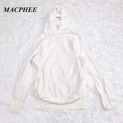 MACPHEE リブフードパーカー S ホワイト マカフィーのサムネイル