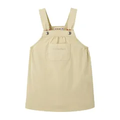 新品 [ミキハウス] WEB限定 ジャンパースカート スカート ロゴ 無地 綿100％ 女の子 ベビー キッズ ベビー服 子供服 10-1829-685 L(90-100cm) ベージュ