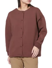 新品 アウトドア ブレスサーモ リップルキルト 2WAYカーディガン 長袖シャツ B2MCA712 シナモンブラウン M