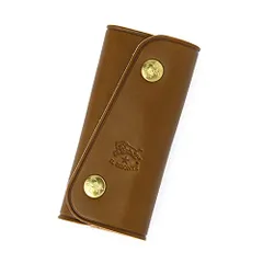新品 [IL BISONTE (イルビゾンテ)] キーケース レザー 本革 牛革 レディース メンズ ユニセックス サイズ:11cm オリーブ