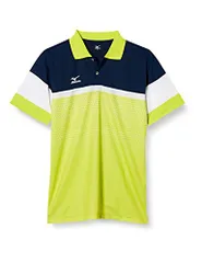 新品 [ミズノ] テニスウェア 62JA7015 ライムグリーン L