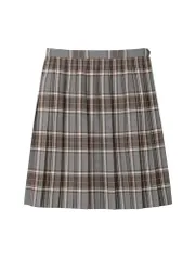 新品 チェックスカート〈48cm丈/裏地付〉6203050 さくらグレー系(922)9 号