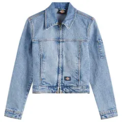 ディッキーズ レディース アウター ジャケット・ブルゾン デニム Dickies Denim Slim Jacket Rinsed Blue ブルー