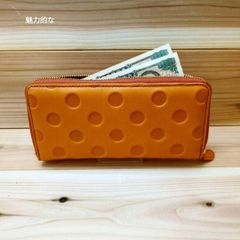 個性派 レザー長財布 ピエロ スカル オレンジ 本革 個性派 レザー長財布 ピエロ スカル オレンジ 本革 - メルカリ