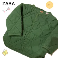 ZARA ザラキッズ ベビー軽量キルティングジャケット　秋〜春用　グリーン　８６㌢