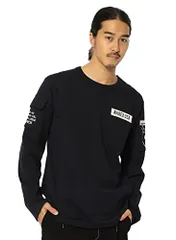 新品 [Avirex] [アヴィレックス] ファティーグ クルーネック 長袖 Tシャツ LONG SLEEVE FATIGUE CREW NECK T-SHIRT 6113448 メンズ M 087 NAVY