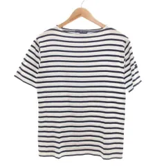 セントジェームス SAINT JAMES ピリアック Tシャツ 半袖 M ホワイト ネイビー ボーダー /UO