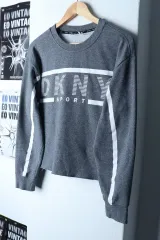 W(S-M) DKNY ディーケーエヌワイ ドナカラン スウェットTシャツ-1789A