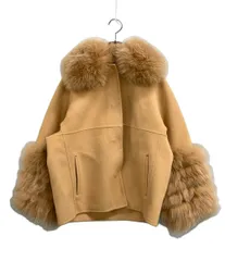 美品 ドゥロワー ノーカラージャケット フォックス 6522-299-0608 レディース SIZE 36 (S) Drawerのサムネイル