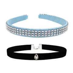 キッズ ヘアバンド お姫様 プリンセス なりきり 子供 ヘアアクセサリー チョーカー 女の子 カチューシャ 髪飾り シンデレラ ハロウィン [monoii] アクセサリー