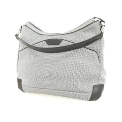 【中古】ペッレモルビダ PELLE MORBIDA ナイロン ショルダーバッグ ネイビーxホワイト【W39xH30xD13】【メンズ】のサムネイル