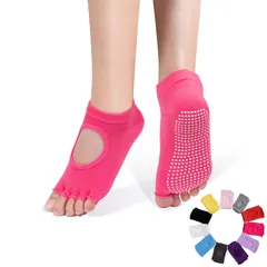 【数量限定】滑り止め 5本指 レディース 指なし ジム ヨガウェア 靴下ヨガソックス ショートソックス つま先なし 通気 ピラティス 抗菌 防臭 吸湿性
