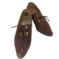 イヴサンローラン Yves Saint Laurent スエードレースアップシューズ レディース  35 1/2