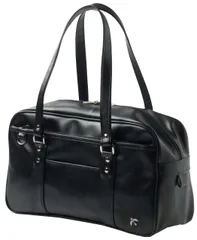 新品 [コノミ]トランク スクールバッグ ARCB-2011 ブラック×シルバー スクバ 合皮 黒 スクールバック