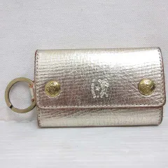 イルビゾンテ IL BISONTE レザー 6連 キーケース キーリング着脱 ゴールドカラー 本革 イタリア製