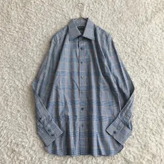 ③ TOM FORD トムフォード　Made to Measure 長袖シャツ　ワイシャツ　ドレスシャツ　チェック　カラーキーパー入り　サイズ42のサムネイル