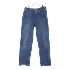 MM6 Maison Margiela (エムエムシックスメゾンマルジェラ) 18SS ジップフライ カットオフデザイン デニムパンツ インディゴ レディース S52KA0143 S30589のサムネイル