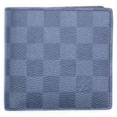 LOUIS VUITTON (ルイヴィトン) ダミエグラフィット ポルトフォイユマルコ PVC コンパクトウォレット 二つ折り財布 ブラック N62664