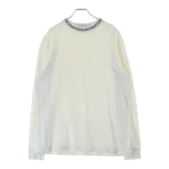 LOUIS VUITTON (ルイヴィトン) 19SS ネックロゴ コットン クルーネック 長袖Tシャツ カットソー ホワイト RM191M HUC HGY02Wのサムネイル