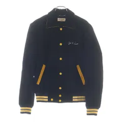 SAINT LAURENT PARIS (サンローランパリ) 17AW フロント刺繍 コーデュロイ スタジアムジャンパー バーシティジャケット スタジャン ブラック 485686 Y006Rのサムネイル