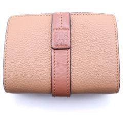 【美品】LOEWE ベージュ 三つ折り財布 LOEWE（ロエベ） 三つ折り財布 ANAGRAM TRIFOLD 6 アナグラム