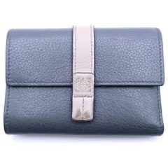 LOEWE (ロエベ) バーティカル ウォレット スモール 三つ折り財布 グレー