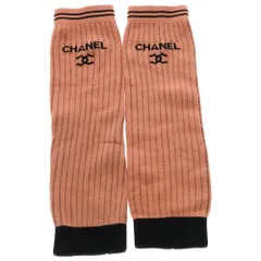 CHANEL (シャネル) 24C ココマーク ロゴ ニット レッグウォーマー ピンクのサムネイル