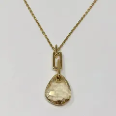 SWAROVSKI スワロフスキー ネックレス ペンダント クリスタル 大粒 ドロップ 美品 管理番号KKVUNKO115
